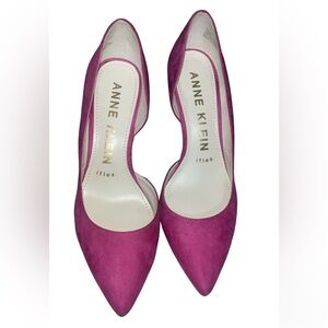 NWOT Anne Klein Pink Suede Heels